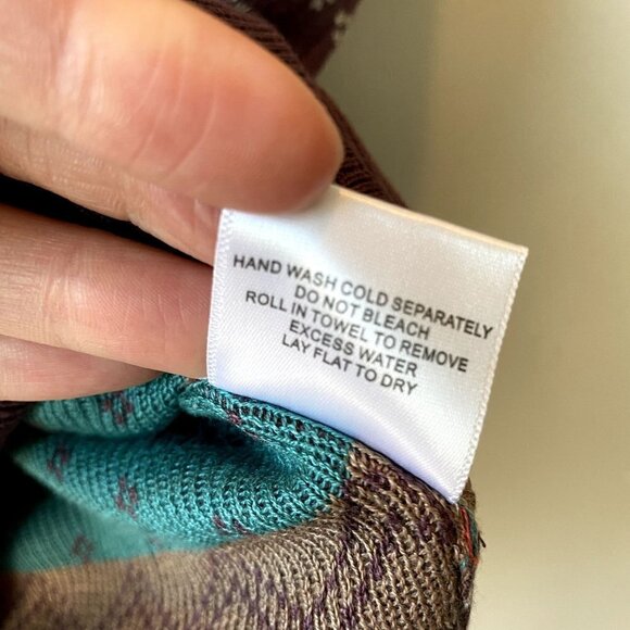 Modcloth Fair Isle Cardigan Purple S - Picture 6 of 7